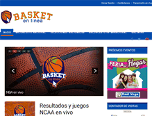 Tablet Screenshot of basketenlinea.net